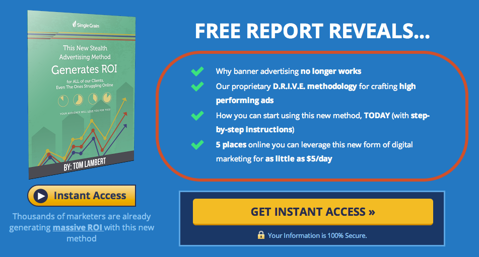 free report reveals landing pages convert