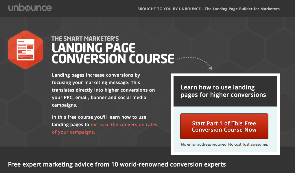 unbounce-landing-page Conversion Rate Optimization