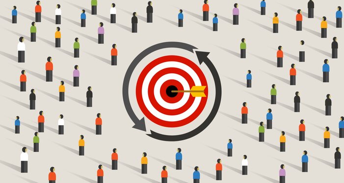 multiple people surrounding a target