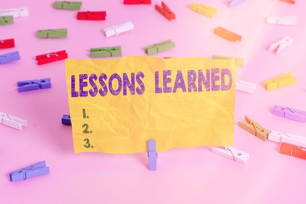 lessons learned