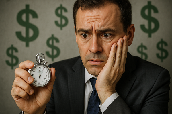 business owner pondering time investment