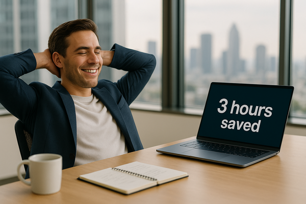 3 hours saved consultant