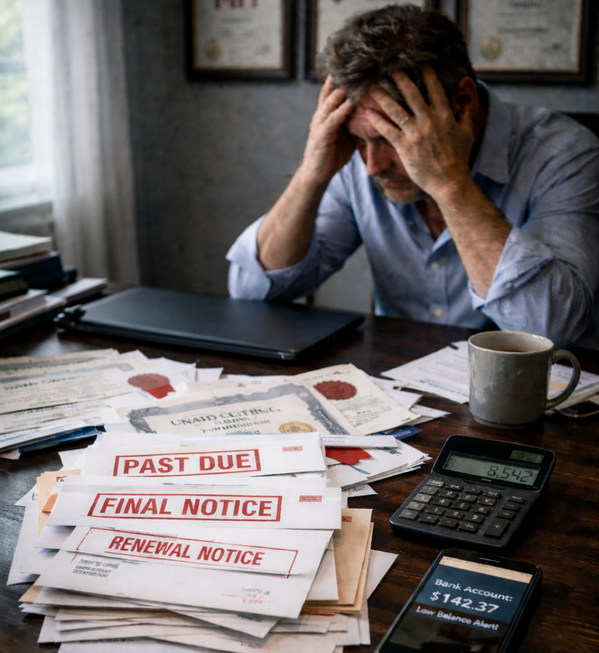 frustrated business owner