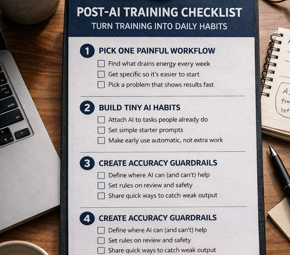post-ai training checklist
