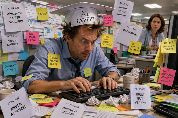 employee learning AI through free content