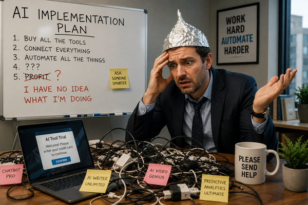 business owner trying to figure out how to bring AI into company