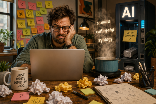 marketer frustrated w AI prompts