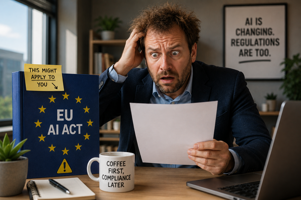 employee reading about EU AI Act
