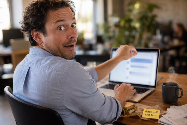 employee secretly using AI